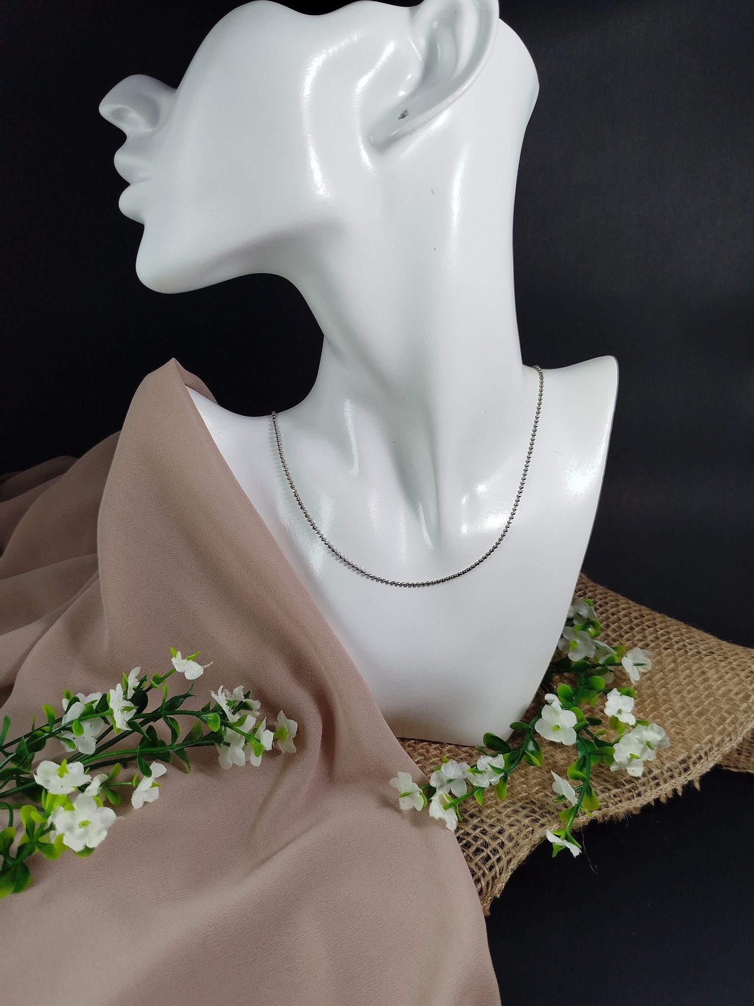Cadena en Platino 850 con Eslabones Circulares – 5.54 g / 50 cm / Diseño Clásico - Image 4