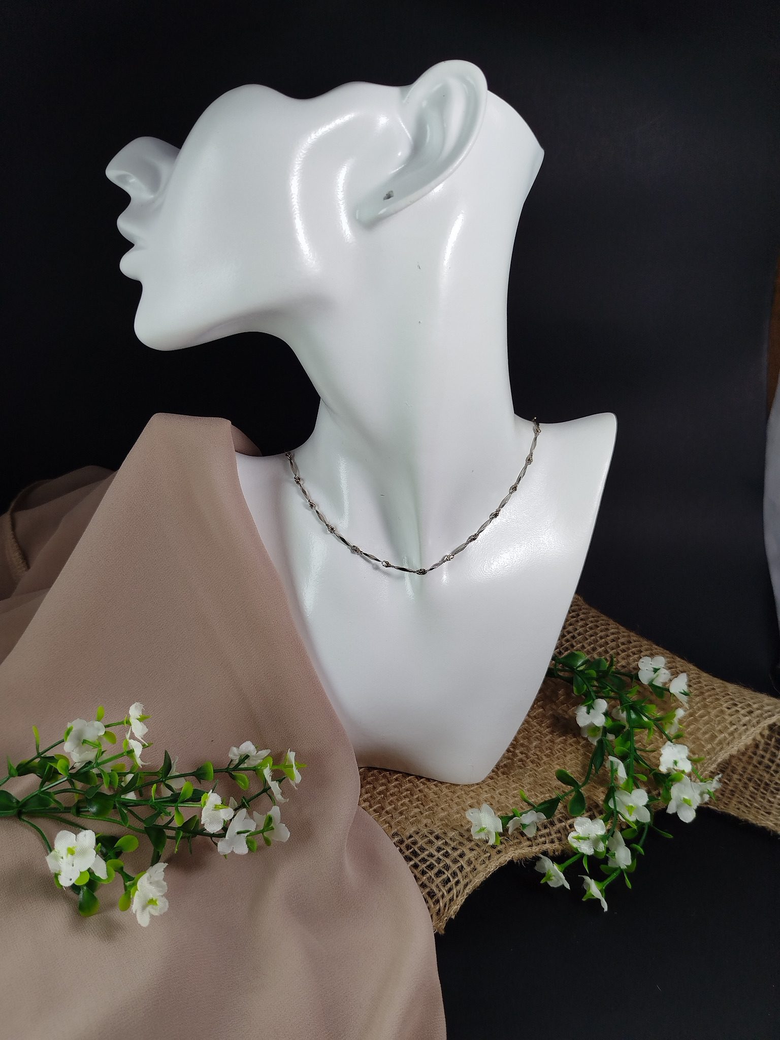 Cadena en Platino 850 con Eslabones Hexagonales – 8.54 g / 41 cm / Alta Pureza - Image 5