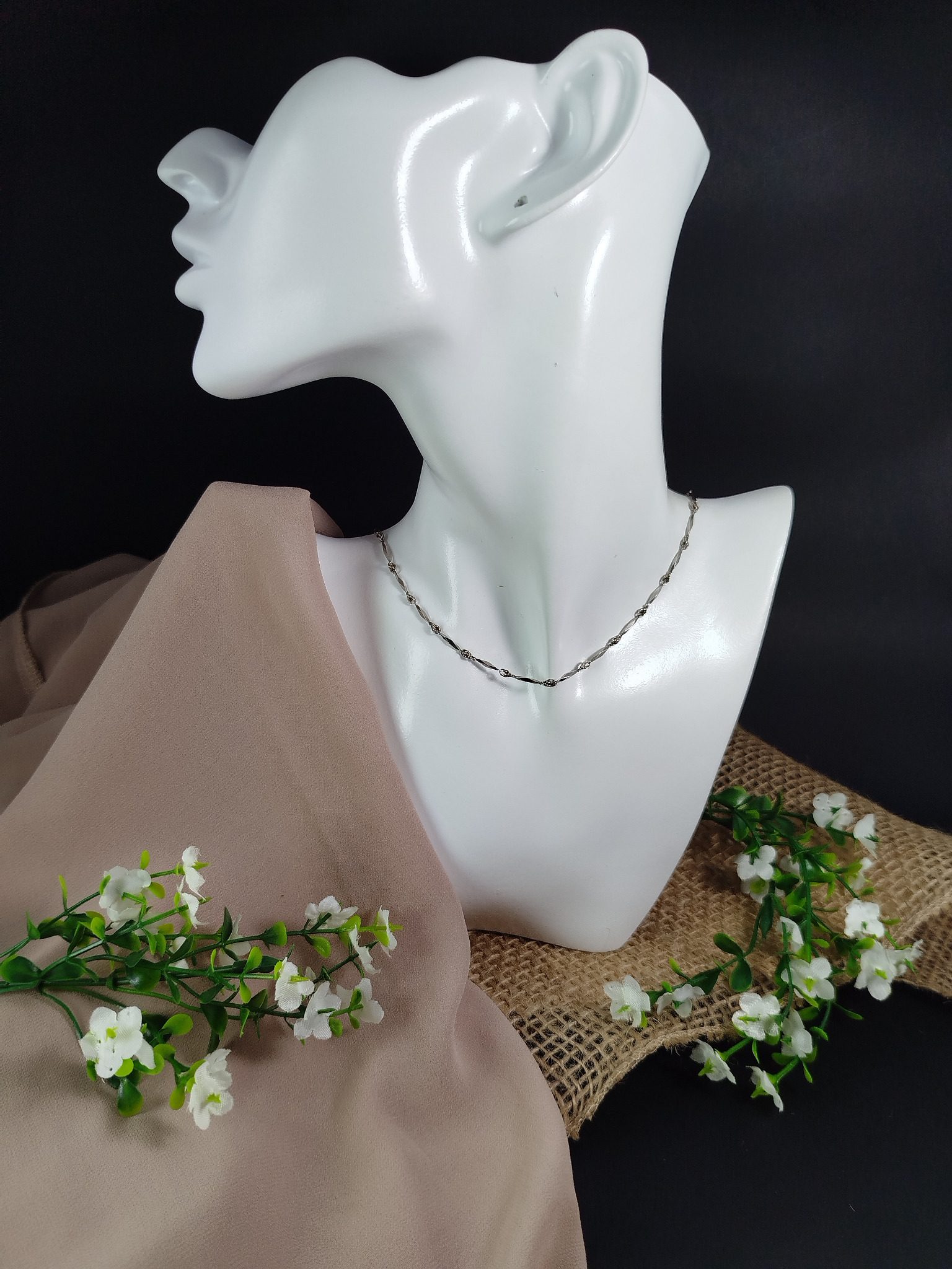 Cadena en Platino 850 con Eslabones Hexagonales – 8.54 g / 41 cm / Alta Pureza - Image 4