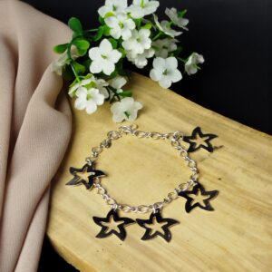 Pulsera de Dama en Plata 950 con Dije de Estrella – 5.59 g (18.3 cm)