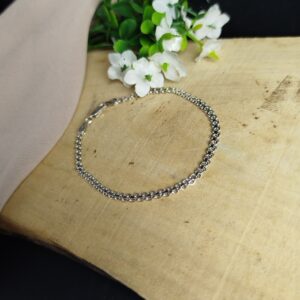 Pulsera de Plata 950 para Dama con Enlace Cubano Fino – 3 g