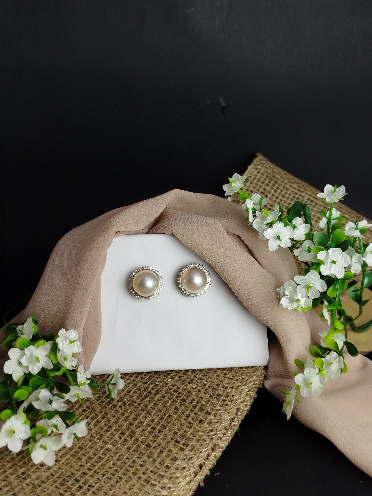 Aretes en Platino 900 con Perlas de 16 mm y Diamantes 0.88 ct – 15.3 g - Image 4