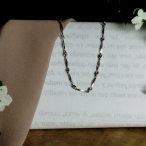 Cadena en Platino 850 con Eslabones Hexagonales – 8.54 g / 41 cm / Alta Pureza