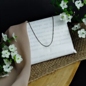 Cadena en Platino 850 con Eslabones Circulares – 5.54 g / 50 cm / Diseño Clásico