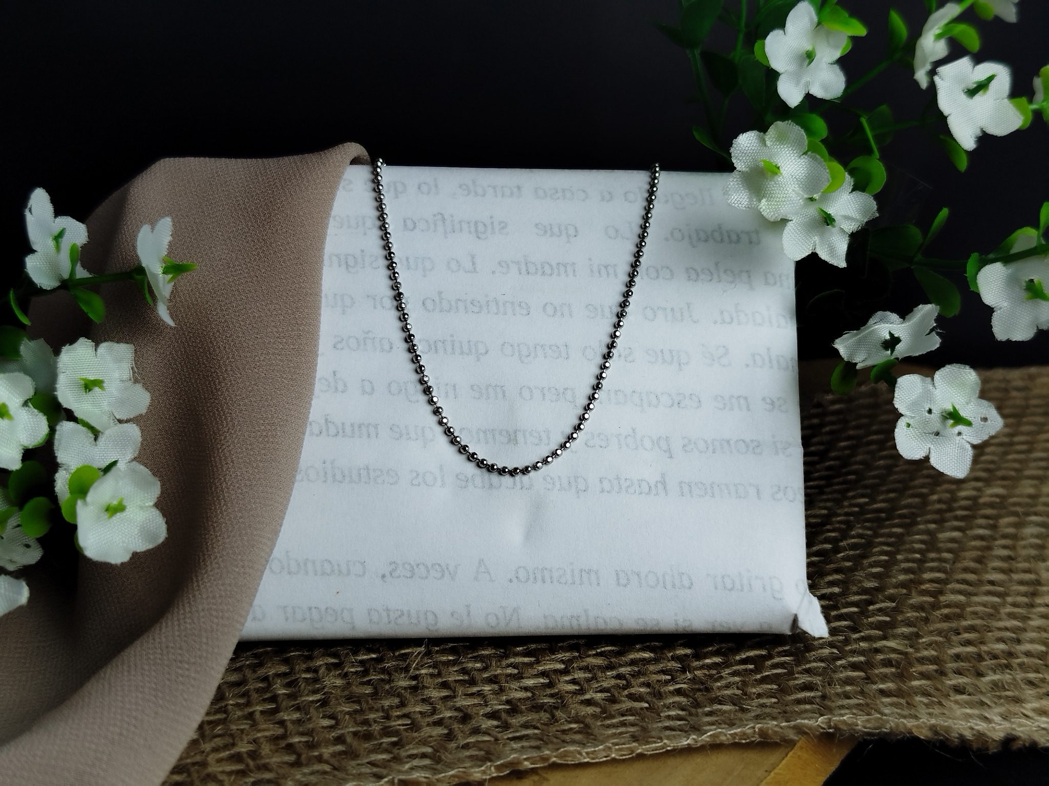 Cadena en Platino 850 con Eslabones Circulares – 5.54 g / 50 cm / Diseño Clásico - Image 2