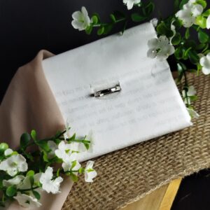 Anillo Liso en Platino 900 – 4.93 g / Talla 6.5 / Diseño Clásico Pulido