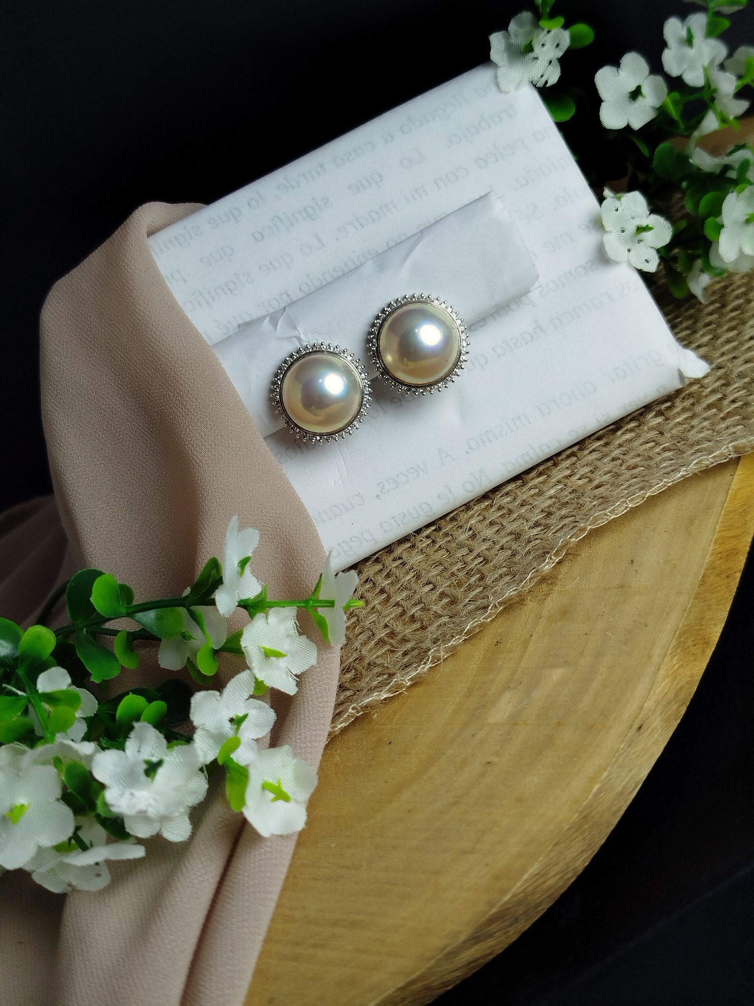 Aretes en Platino 900 con Perlas de 16 mm y Diamantes 0.88 ct – 15.3 g - Image 3