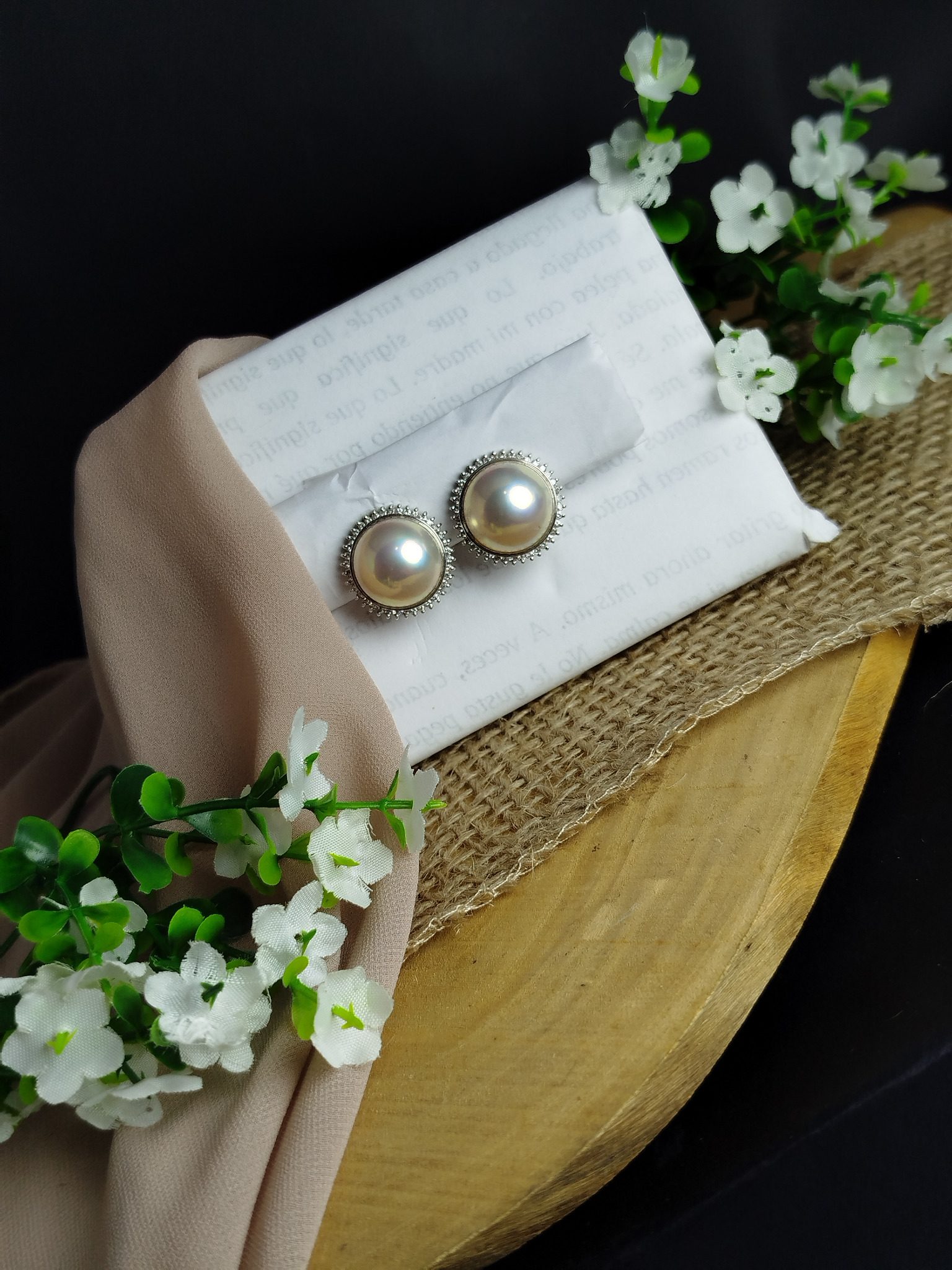 Aretes en Platino 900 con Perlas de 16 mm y Diamantes 0.88 ct – 15.3 g - Image 2