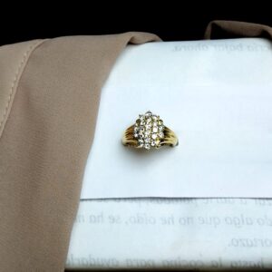 Anillo en Oro 18K con 20 Diamantes VS1–SI1 (1.08 ct) – 5.2 g / Talla 5.5 / Dama