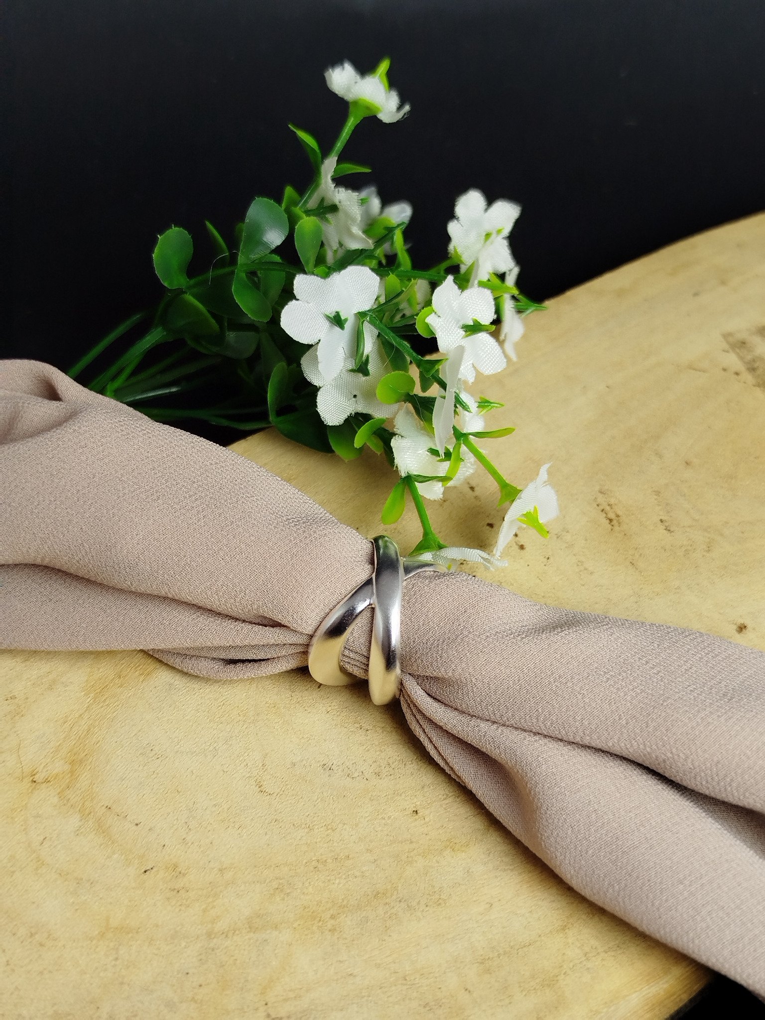 Anillo de Plata 950 para Dama con Diseño en X – 5.57 g (Talla 7) - Image 4