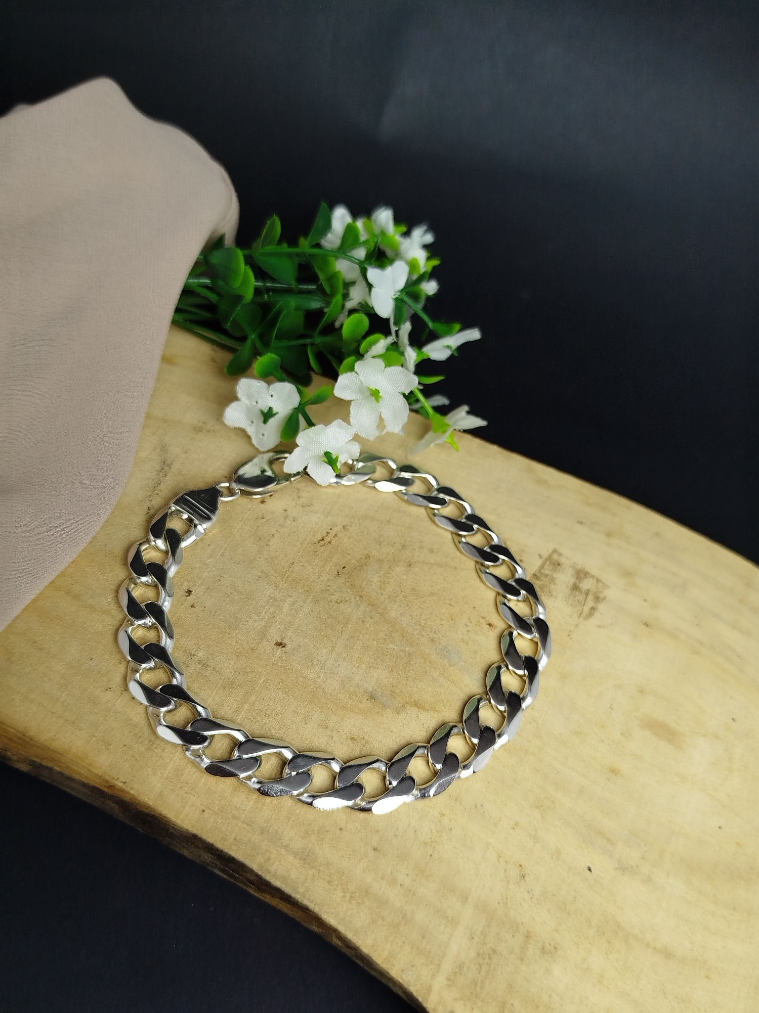 Pulsera Cubana Gruesa en Plata 950 – 30.16 g (21.6 cm)