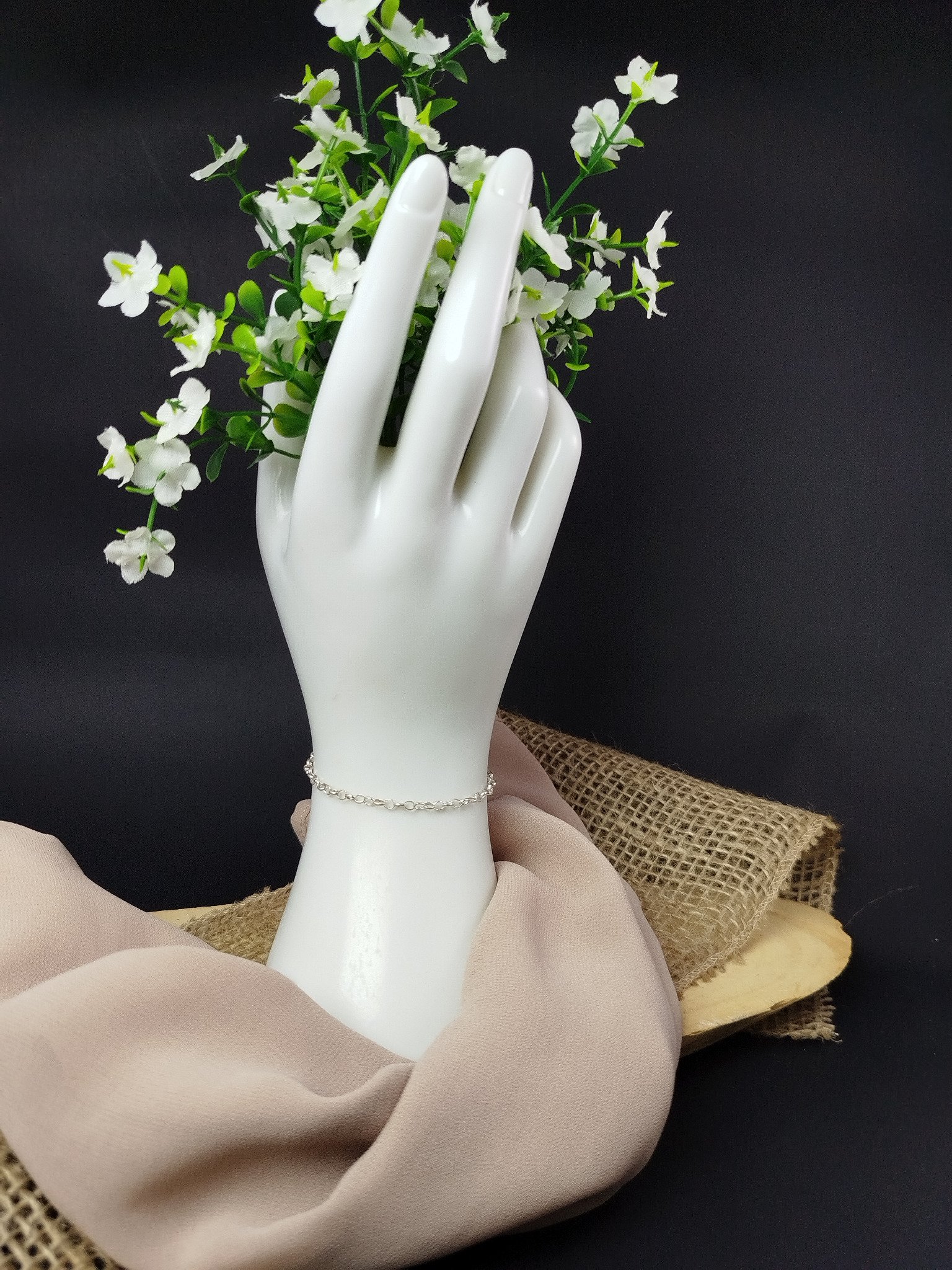 Pulsera de Eslabones Ovalados en Plata 950 – 1.43 g (17.5 cm) - Image 3