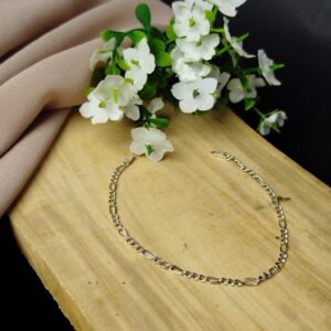 Pulsera de Plata 950 Unisex con Enlace Trenzado Cubano Fino – 1.45 g